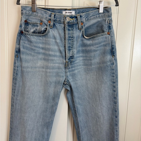 Redone 70’s boot cut jeans in crystal clear denim medium rise size 28 - Picture 4 of 10